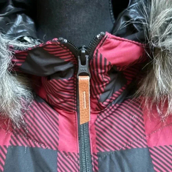 🖤❤️ALPINE DESIGN QUILTED PUFFER BUFFALO CHECK DOWN FILLED HOODIE VEST SIZE XL - Picture 9 of 12